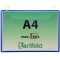 Tarifold Fr 354101- Lot 5 Porte Brochure a  Suspendre A4, Pochettes Porte Affiche rigide avec 2 anses metallique, Cadre Blue (Lo