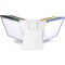 Tarifold Fr 434309 - Kit Support Pupitre Metal, Presentoir de table consultation des documents avec 30 Pochettes A4 PVC a  pivot