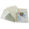 Lot de 6 : Tarifold 6 Enveloppes Porte-documents Plastique Fermeture Scratch Format A5 - Couleur Transparente - 510250