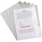 Lot de 6 : Tarifold 6 Enveloppes Porte-documents Plastique Fermeture Scratch Format A5 - Couleur Transparente - 510250