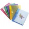 Lot de 6 : Tarifold 6 Enveloppes Porte-documents Plastique Fermeture Scratch Format A5 - 6 couleurs (Bleu, Violet, Vert, Jaune, 