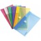 Lot de 6 : Tarifold 6 Enveloppes Porte-documents Plastique Non Perforees Fermeture Scratch Format M65 / Cheque - 6 couleurs (Bl