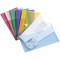 Lot de 6 : Tarifold 6 Enveloppes Porte-documents Plastique Non Perforees Fermeture Scratch Format M65 / Cheque - 6 couleurs (Bl