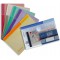 Lot de 6 : Tarifold 6 Enveloppes Porte-documents Plastique Non Perforees Fermeture Scratch Format A6-6 couleurs (Bleu, Violet,