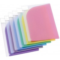 Lot de 12 : Tarifold 12 Pochettes Porte-documents Double De Presentation Format A4 ou A3-6 couleurs x2 (Bleu, Violet, Vert, Jaun