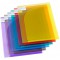 Lot de 12 : Tarifold 12 Pochettes Porte-documents Double De Presentation Format A4 ou A3-6 couleurs x2 (Bleu, Violet, Vert, Jaun