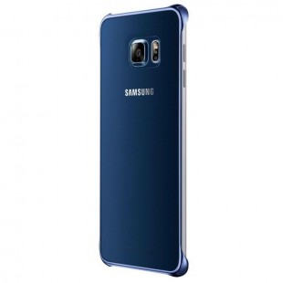 Coque Officiel Samsung Transparente Étui Housse pour Samsung Galaxy S6 Edge+ - Bleu / Noir 
