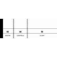 Lot de 10 : Lebon Et Vernay 21-BLC Bloc passe-partout 100 feuillets 4,8 x 15 cm 