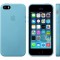 Etui en cuir bleu pour iPhone 5s 