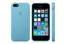 Etui Apple en cuir bleu pour iPhone 5s 