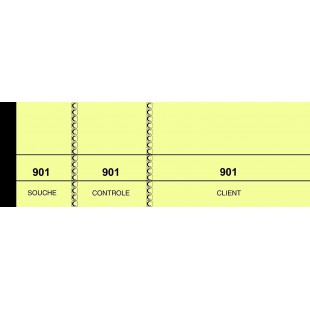 Lot de 10 : Lebon et Vernay Bloc passe-partout 100 feuillets 5 x 15 cm Jaune 
