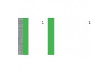 Lot de 10 : BLOC VENDEUR VERT 60X135