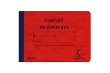 - 1440 - Carnet de position 11 x 15,6 cm - 80 Pages - Assorties aleatoire