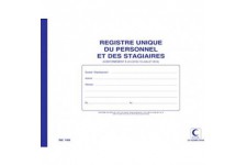 REG. UNIQUE DU PERSONNEL/STAGIAIRES 210X297 52 PAGES