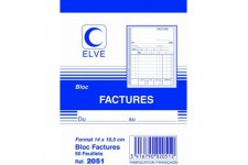 BLOC FACTURES 140X105 50 FETS (par 20)