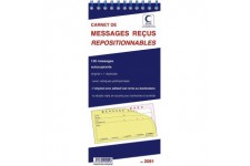 BLOC SPIRALE"120 MESSAGES REPOSITIONNABLES' 322X140 30/2