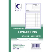 CARNET 'LIVRAISONS' 210X140 50/3+0 (par 10)