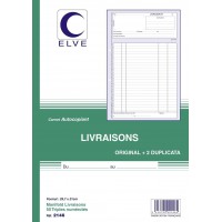 CARNET 'LIVRAISONS' 297X210 50/3+0 (par 5)