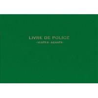 Registre de police metaux precieux ventes ete achats 21 x 30 cm 200 pages Gris