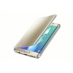 Etui Samsung Clear View cover Galaxy S6 edge+ Or 