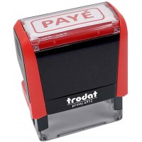 Tampon Trodat X-print 4912 encrage automatique rechargeable, texte PAYe, encre de couleur rouge, format de l'impression 47 x 18 