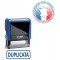 Tampon Trodat X-print 4912 encrage automatique rechargeable, texte DUPLICATA, encre de couleur bleue, format de l'impression 47 