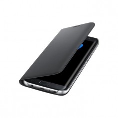Etui Flip wallet pour Galaxy S7 Edge - Noir