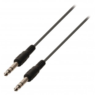 Câble audio stéréo 6.35 M - 6.35 M 6,35 mm, mâle - 6,35 mm, mâle 5.00 m Noir
