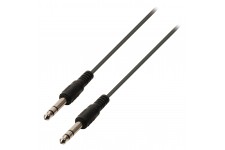 Câble audio stéréo 6.35 M - 6.35 M 6,35 mm, mâle - 6,35 mm, mâle 5.00 m Noir