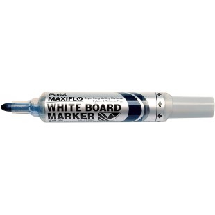 Pentel Maxiflo Green Label Marqueur pour Tableau Blanc a Pointe conique large Bleu