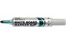 Pentel Maxiflo Green Label Marqueur pour Tableau Blanc a Pointe conique large Vert