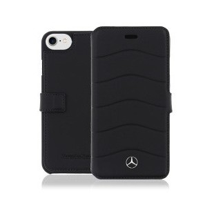 Etui cuir Mercedes pour Apple iPhone 7 noir