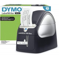 DYMO LabelWriter 450 Duo - Imprimante d'etiquettes - papier thermique - 600 x 300 ppp - jusqu'a  71 etiquettes/minute - USB