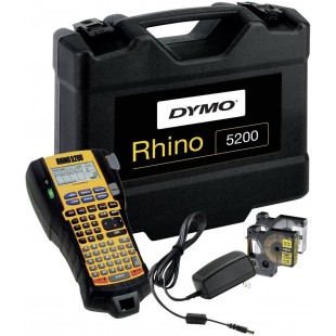 Dymo Kit Rhino 5200 Etiqueteuse electronique Ruban flexible Nylon Etui