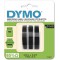 Cartridges Kingdom 3 Rubans de Marquage 3D 9 mm x 3 m Blanc sur Noir S0847730 S0898130 compatibles avec les DYMO Omega et Junior