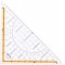 Centro equerre De Geometrie avec Poignee Hypotenuse 23 cm Transparent