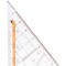 Centro equerre De Geometrie avec Poignee Hypotenuse 23 cm Transparent