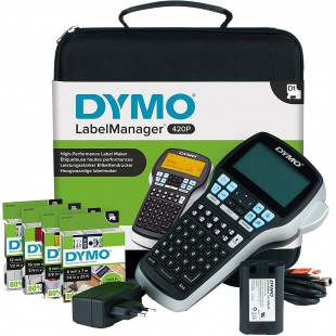 DYMO LabelMANAGER 420P - etiqueteuse - monochrome - transfert thermique - Rouleau (1,9 cm ) - 180 dpi - USB