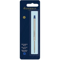 Waterman recharge d'encre pour stylo bille | pointe moyenne | encre bleue | 1 recharge