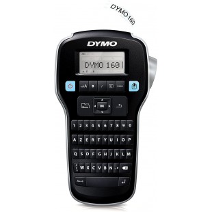 Dymo S0946350 Etiqueteuse portable Label Manager, Noir, Argent, LM 160