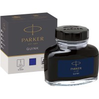 Parker flacon d'encre pour stylo plume | encre bleue QUINK | 57 ml
