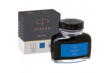 Parker flacon d'encre pour stylo plume | encre bleue effacable QUINK | 57 ml