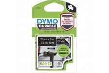 Cartouche de ruban durable DYMO 1978364 D1 pour etiqueteuse Label Manager - 1 piece 12 mm x 3 m Blanc sur noir