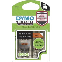 Cartouche de ruban durable DYMO 1978364 D1 pour etiqueteuse Label Manager - 1 piece 12 mm x 3 m Black on Orange