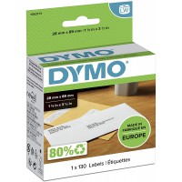 DYMO 10205 Rouleau d'Etiquette, 28 m x 89 mm Couleurs Assorties, 1 Rouleau de 130