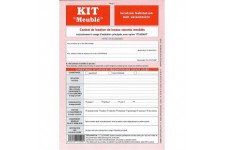 WEBER EDITION 22578 Kit Meuble Non Saisonnier 8f Contrat Inventaire Meubles Objets Mobiliers Caution Solidaire etat 