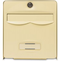 BURG-WACHTER, Boite aux Lettres Normalisee en Acier Galvanise Avec Porte a  Ouverture Totale, Stop-Courrier (Porte bloquee a  12