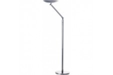 Unilux Varialux Lampadaire LED 25W 3000 Lumens Articule a  Variation d'intensite Lumineuse 192 x 34 cm Gris metal