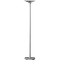 Unilux Varialux Lampadaire LED 25W 3000 Lumens a  Variation d'intensite lumineuse 180 x 34 cm Gris metal