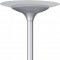 Unilux Varialux Lampadaire LED 25W 3000 Lumens a  Variation d'intensite lumineuse 180 x 34 cm Gris metal